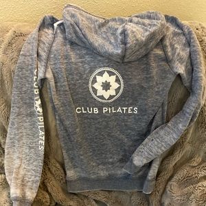Club Pilates branded zip hoodie